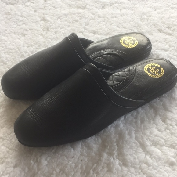 lb evans leather slippers